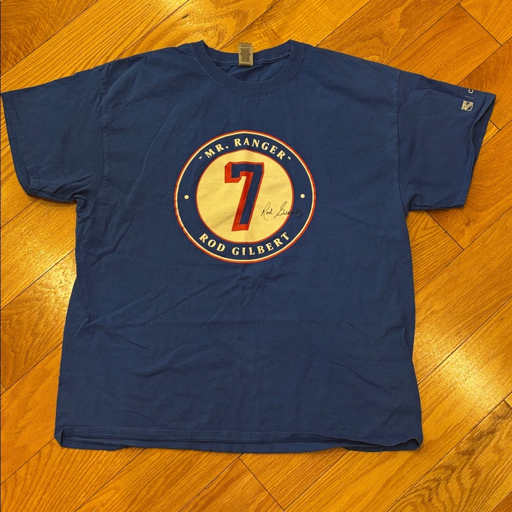Ranger Rod Gilbert  Gildan Heavy Cotton tee with Mr Rangers logos